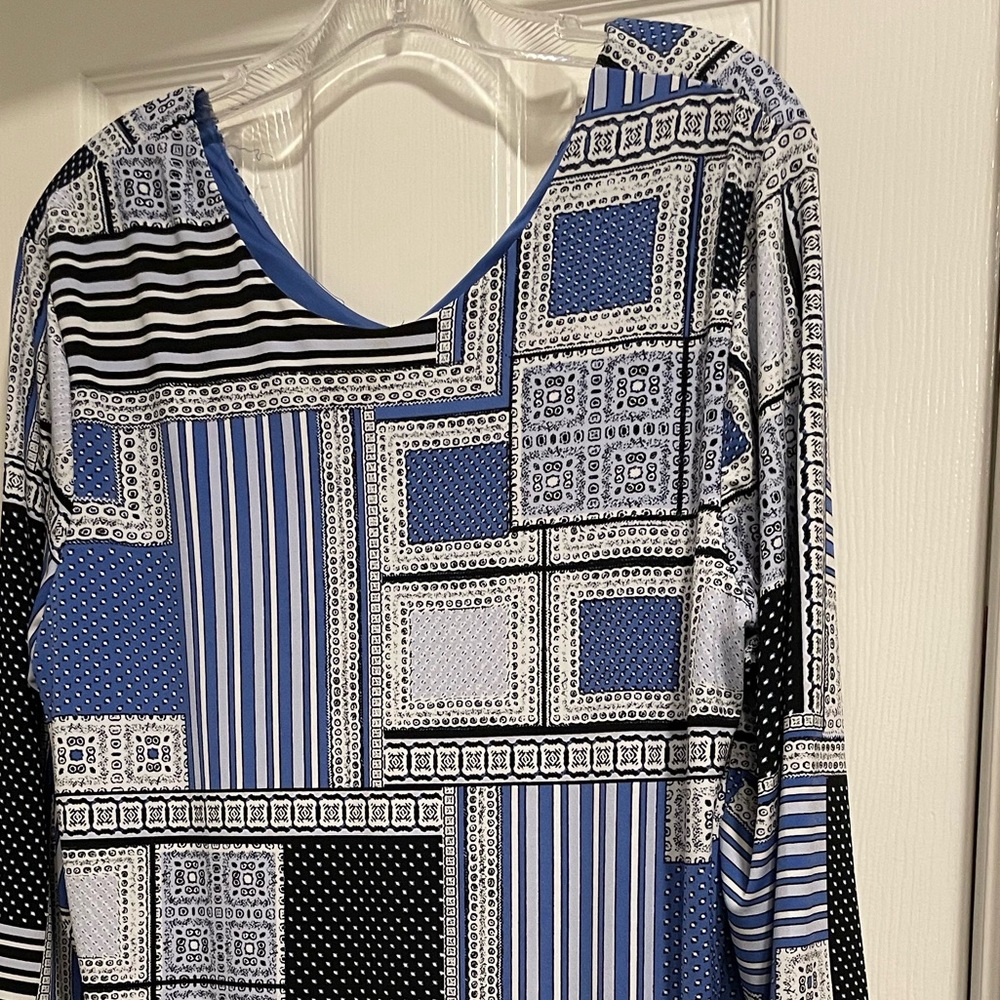 Lycra partially lined mid length sleeve dress